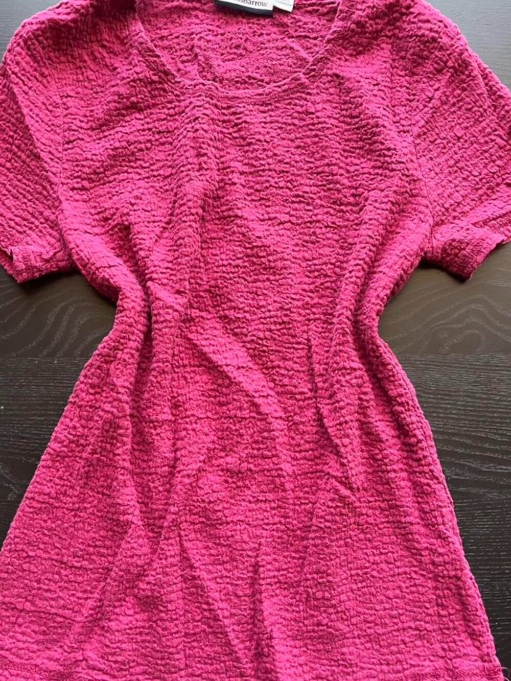 Retro-Chic Croft & Barrow Textured Magenta Tee